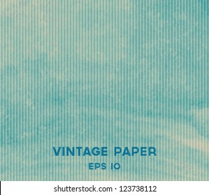 Vector vintage blue paper background