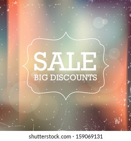 Vector vintage blurry unfocused background with light leaks - Sale