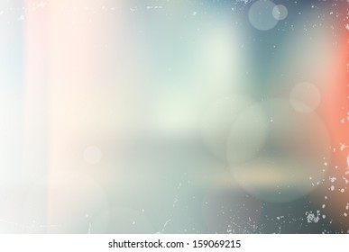 Vector vintage blurry unfocused background with light leaks