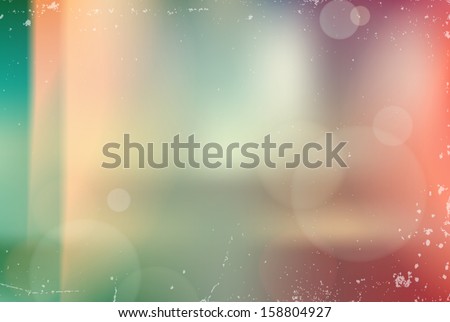 Vector vintage blurry unfocused background with light leaks