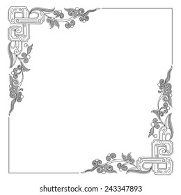 Vector vintage border frame