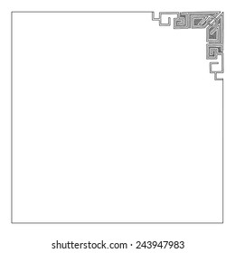 Vector vintage border frame