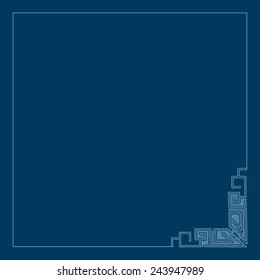 Vector vintage border frame