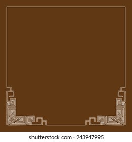 Vector vintage border frame