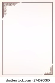 Vector vintage border frame 