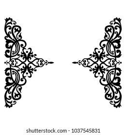 Vector Vintage Border Frame Design Element
