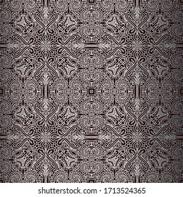 Vektorillustration-Vintage-Rahmen Gravur mit Retro-Ornament-Muster im antiken Rokokoko-Stil dekoriert