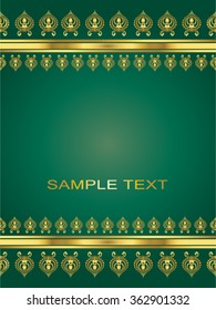 Vector vintage border frame engraving with retro ornament pattern in antique rococo style decorative design
