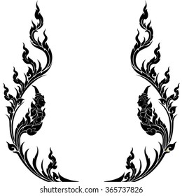 Vector vintage border frame engraving with retro ornament pattern in antique rococo style decorative design