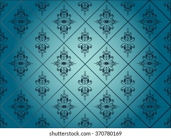 Vector vintage border frame engraving with retro ornament pattern in antique rococo style decorative design

