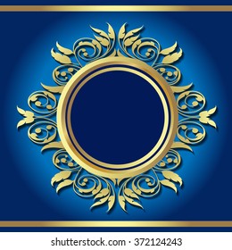 Vector vintage border frame engraving with retro ornament pattern in antique rococo style decorative design

