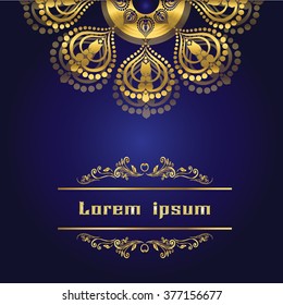 Vector vintage border frame engraving with retro ornament pattern in antique rococo style decorative design
