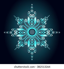 Vector vintage border frame engraving with retro ornament pattern in antique rococo style decorative design

