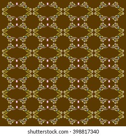Vector vintage border frame engraving with retro ornament pattern in antique rococo style decorative design
