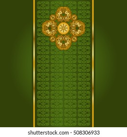 Vector vintage border frame engraving with retro ornament pattern in antique rococo style decorative design
