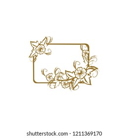 vector vintage border frame logo download template