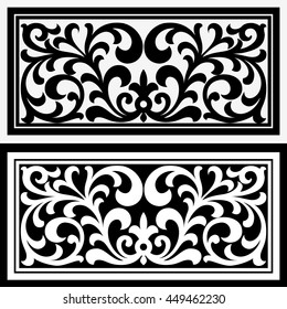 Vector Vintage Border Frame Logo Engraving Stock Vector (Royalty Free ...