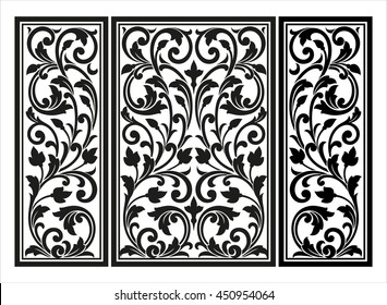 Vector vintage border frame logo engraving with retro ornament pattern in antique rococo style decorative design
