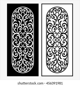 Vector vintage border frame logo engraving with retro ornament pattern in antique rococo style decorative design

