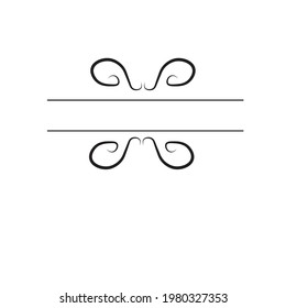 vector vintage border illustration or border clipart
