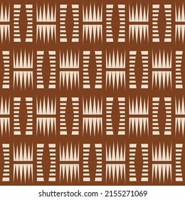 Vector vintage brown color traditional tribal African southwest mudcloth color seamless pattern background. Use for fabric, textile, interior decoration elements, wrapping.