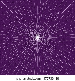 Vector vintage bursting rays - design elements 