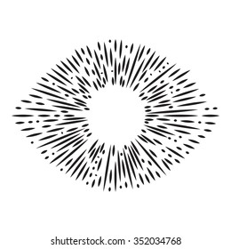 Vector vintage bursting rays for your design. Great for retro style projects illustration.