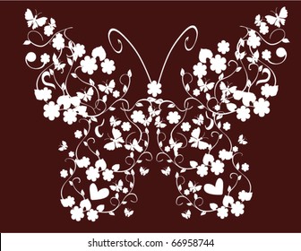 vector vintage butterfly