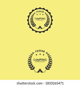 Vector Vintage Camping Logo Stock Vector