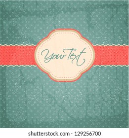 vector vintage card