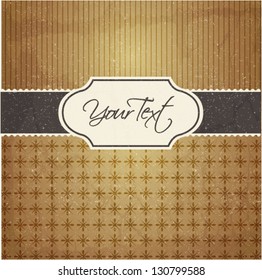 vector vintage card