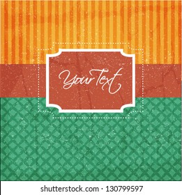 vector vintage card