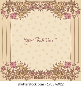 vector vintage card
