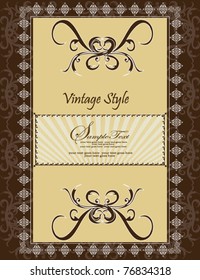 vector vintage card