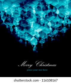 Vector vintage card with Christmas card design.