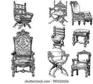 Vector Vintage Chairs Vol2