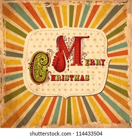 Vector vintage Christmas card
