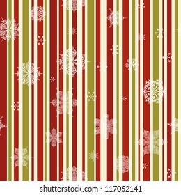 Vector vintage Christmas seamless pattern with  snowflakes, seamless pattern in swatch menu