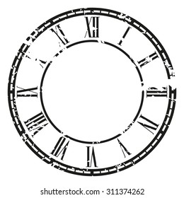 Vector vintage clock