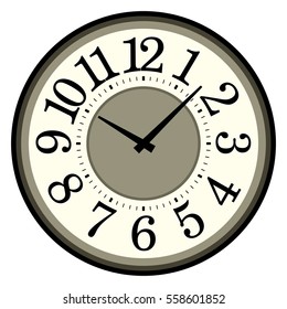 Vector vintage clock