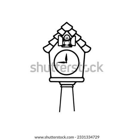 vector vintage clock illustration concept