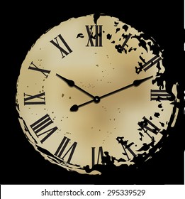 Vector vintage clocks