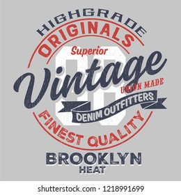 vector vintage clothing print