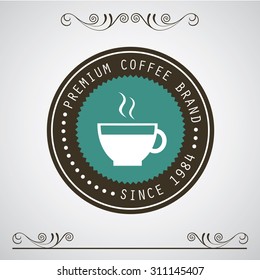 vector vintage coffee badges and labels 