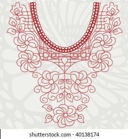vector vintage collar