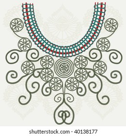 vector vintage collar
