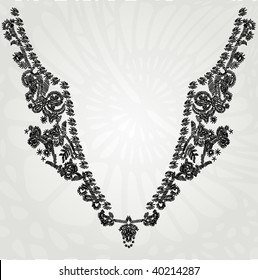 vector vintage collar