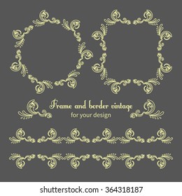 Vector vintage collection: Baroque and antique frames, labels, emblems and ornamental design elements 