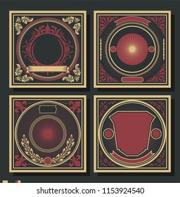 Vector Vintage Cover Backgrounds 