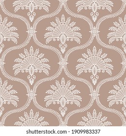 Vector vintage damask pattern design